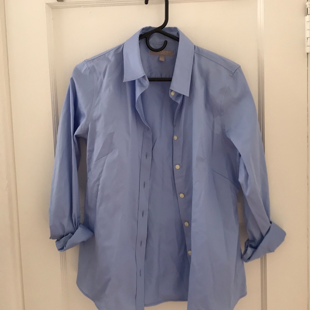 Banana Republic Blue Button Up Blouse